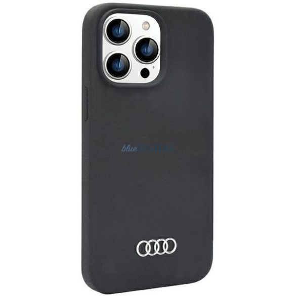 Audi szilikon tok iPhone 14 Pro 6.1" fekete keménytok AU-LSRIP14P-Q3/D1-BK