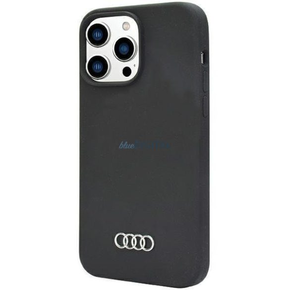 Audi szilikon tok iPhone 14 Pro 6.1" fekete keménytok AU-LSRIP14P-Q3/D1-BK