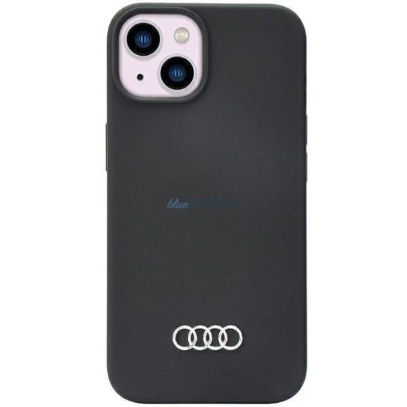 Audi szilikon tok iPhone 14 6.1" fekete keménytok AU-LSRIP14-Q3/D1-BK