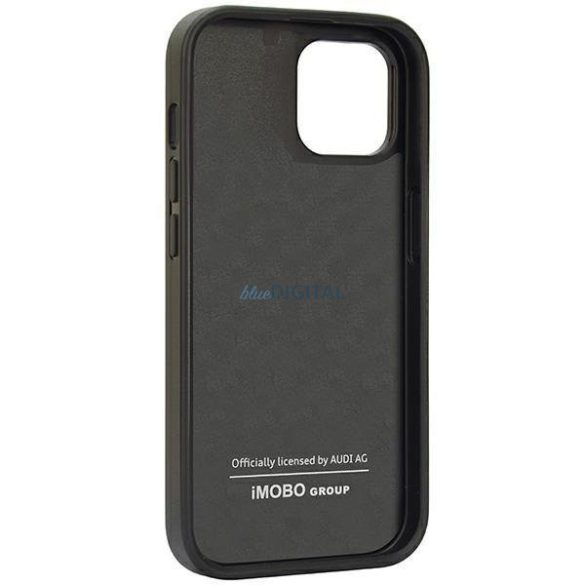 Audi Carbon Fiber Stripe iPhone 14 6.1" fekete keménytok AUS-TPUPCIP14-R8/D1-BK