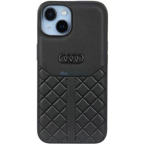 Audi valódi bőr iPhone 14 6.1" fekete keménytok AU-TPUPPCIP14-Q8/D1-BK