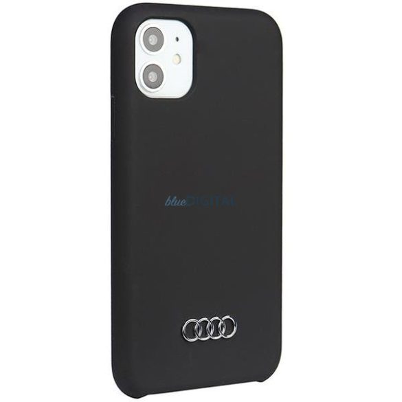 Audi szilikon tok iPhone 11 / Xr 6.1" fekete keménytok AU-LSRIP11-Q3/D1-BK