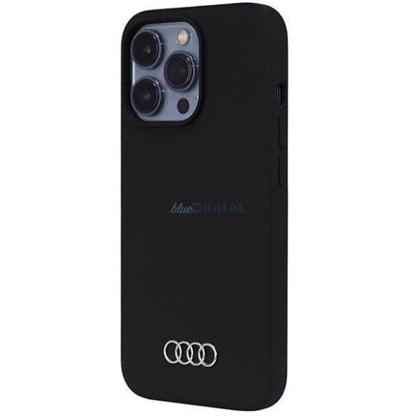 Audi szilikon tok iPhone 13 Pro / 13 6.1" fekete keménytok AU-LSRIP13P-Q3/D1-BK