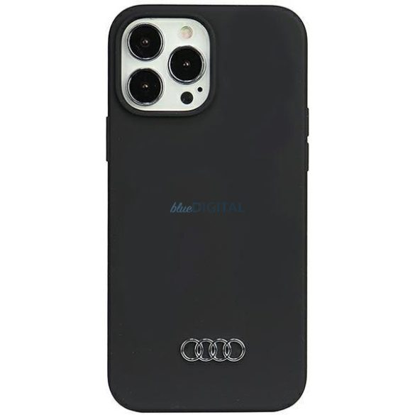 Audi szilikon tok iPhone 13 Pro Max 6.7" fekete keménytok AU-LSRIP13PM-Q3/D1-BK