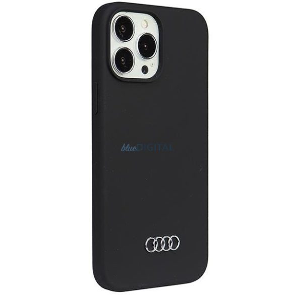 Audi szilikon tok iPhone 13 Pro Max 6.7" fekete keménytok AU-LSRIP13PM-Q3/D1-BK