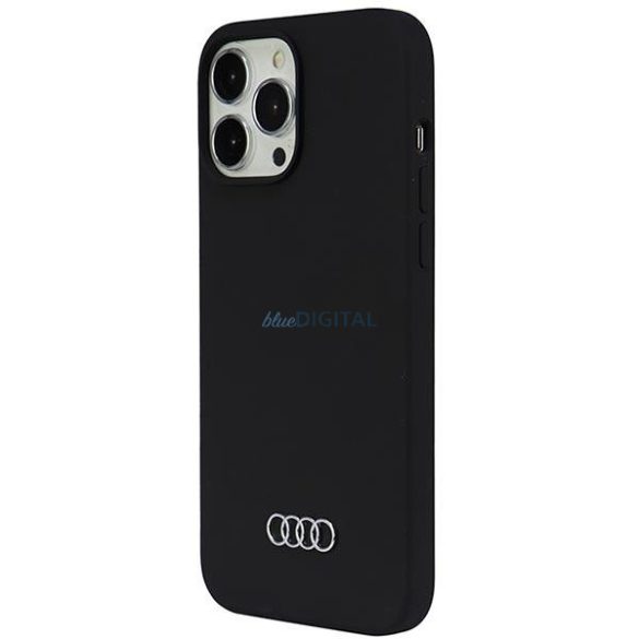 Audi szilikon tok iPhone 13 Pro Max 6.7" fekete keménytok AU-LSRIP13PM-Q3/D1-BK