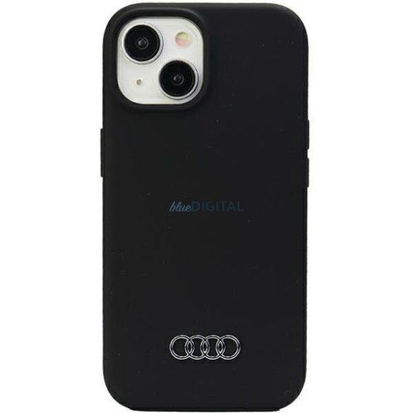 Audi szilikon tok iPhone 15 6.1" fekete keménytok AU-LSRIP15-Q3/D1-BK