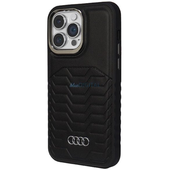 Audi Synthetic Leather Case MagSafe kompatibilis tok iPhone 14 Pro Max - fekete