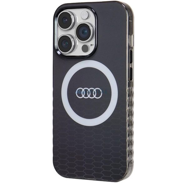 Audi IML Big Logo MagSafe tok iPhone 14 Pro - fekete