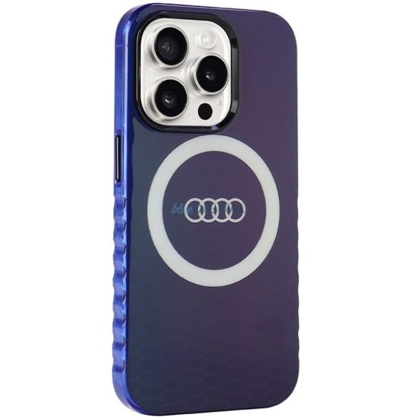 Audi IML Big Logo MagSafe tok iPhone 15 Pro - kék