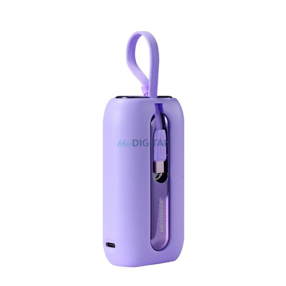 Joyroom powerbank 10000mAh Colorful Series 22.5W 2 beépített USB-C és Lightning kábellel lila (JR-L012)