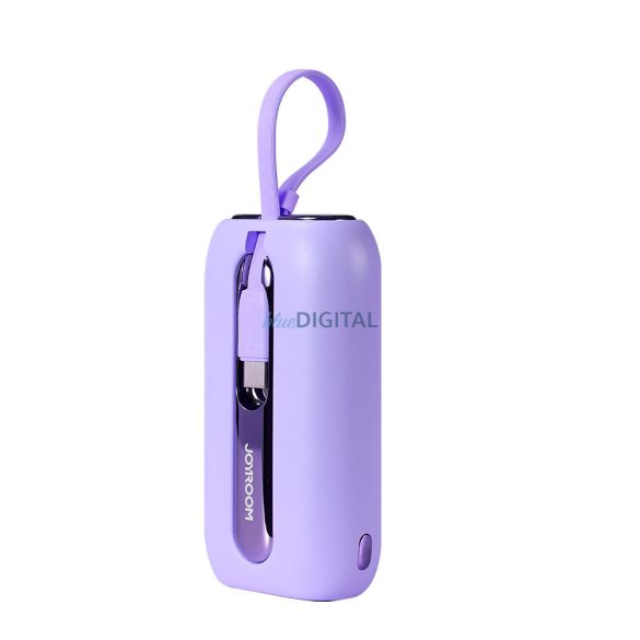 Joyroom powerbank 10000mAh Colorful Series 22.5W 2 beépített USB-C és Lightning kábellel lila (JR-L012)