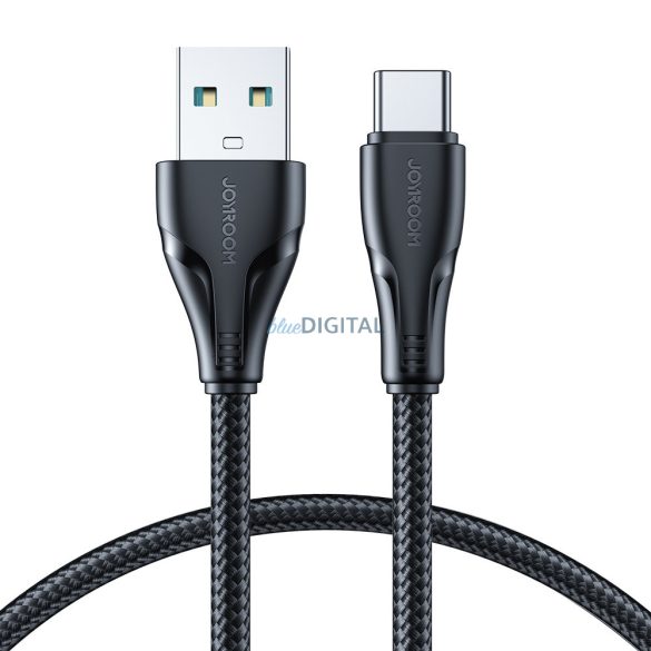 Joyroom USB - USB C 3A kábel Surpass Series gyorstöltéshez és adatátvitelhez 1,2 m fekete (S-UC027A11)