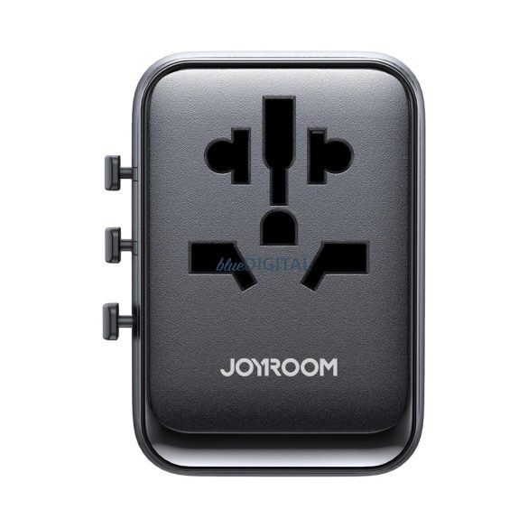 Joyroom JR-TCW01 EU/US/UK/JP/AU/CN univerzális utazó adapter 17W - fekete