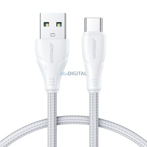 Joyroom USB kábel - USB C 3A Surpass Series gyorstöltéshez és adatátvitelhez 1,2 m fehér (S-UC027A11)