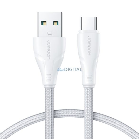 Joyroom USB kábel - USB C 3A Surpass Series gyorstöltéshez és adatátvitelhez 1,2 m fehér (S-UC027A11)