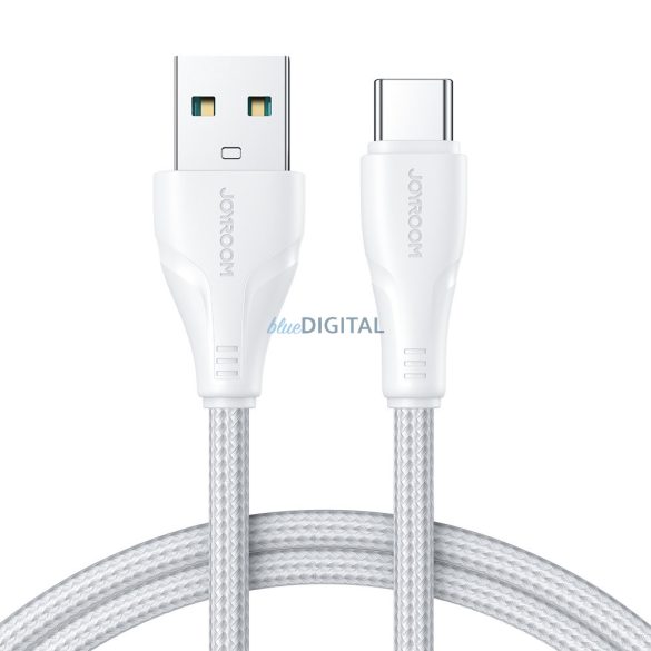 Joyroom USB kábel - USB C 3A Surpass Series gyorstöltéshez és adatátvitelhez 2 m fehér (S-UC027A11)