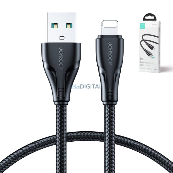 Joyroom USB kábel - Lightning 2.4A Surpass Series 1.2 m fekete (S-UL012A11)