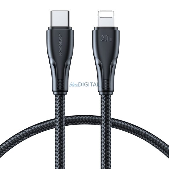 Joyroom USB C - Lightning 20W Surpass Series kábel gyorstöltéshez és adatátvitelhez 0,25 m fekete (S-CL020A11)