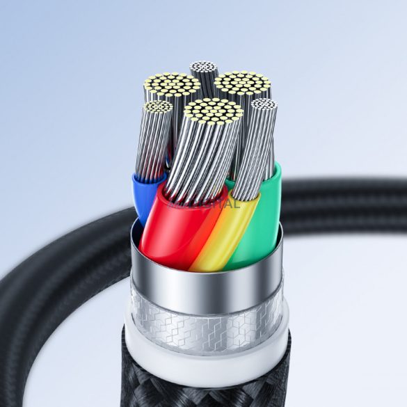 Joyroom USB C - Lightning 20W Surpass Series kábel gyorstöltéshez és adatátvitelhez 0,25 m fekete (S-CL020A11)