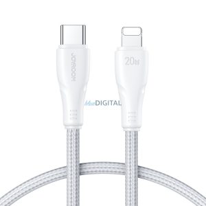 Joyroom USB C - Lightning 20W Surpass Series kábel gyorstöltéshez és adatátvitelhez 0,25 m fehér (S-CL020A11)