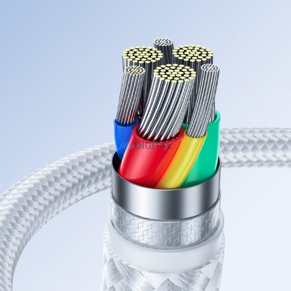 Joyroom USB C - Lightning 20W Surpass Series kábel gyorstöltéshez és adatátvitelhez 0,25 m fehér (S-CL020A11)