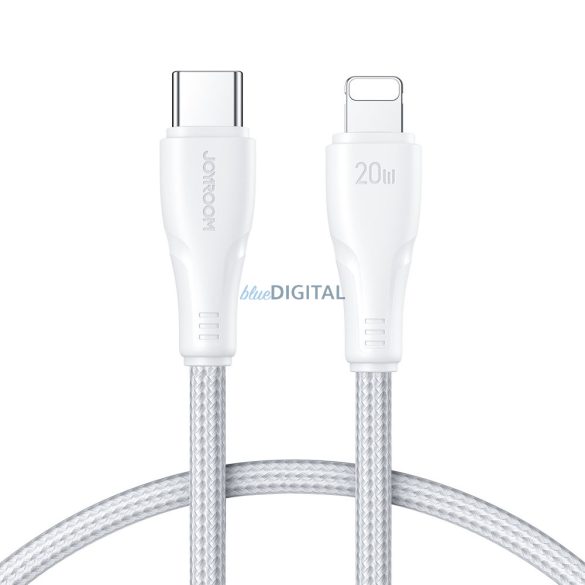 Joyroom USB C - Lightning 20W Surpass Series kábel gyorstöltéshez és adatátvitelhez 1,2 m fehér (S-CL020A11)