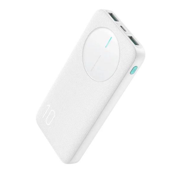 Joyroom JR-PBF12 powerbank 10000mAh 2.4A 2x USB-A 1x USB-C - fehér