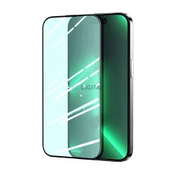   Joyroom Knight zöld üveg iPhone 14 Pro Max készülékhez teljes képernyőre kék fény elleni szűrővel (JR-G04)