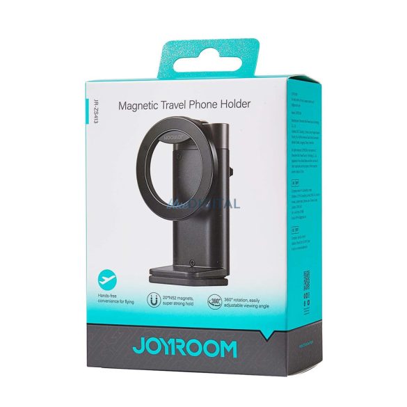 Joyroom JR-ZS413 mágneses telefontartó (4.7-7") - fekete