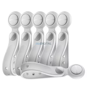 Joyroom JR-ZS422 szilikon kábelkötegelő mágnessel, 6 darabos készlet - fehér