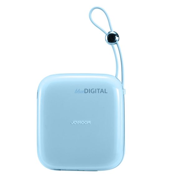 Joyroom powerbank 10000mAh Jelly Series 22.5W beépített USB C kábellel kék (JR-L002)