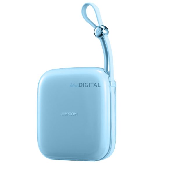 Joyroom powerbank 10000mAh Jelly Series 22.5W beépített USB C kábellel kék (JR-L002)