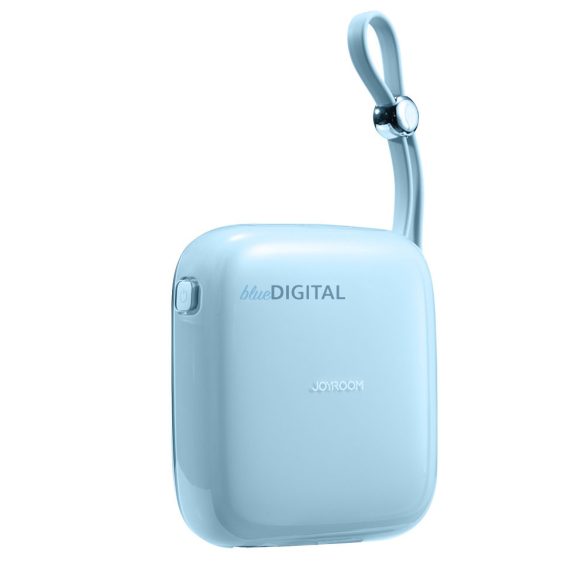 Joyroom powerbank 10000mAh Jelly Series 22.5W beépített USB C kábellel kék (JR-L002)