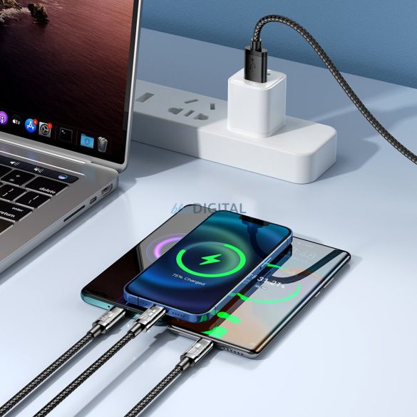 Joyroom 3in1 USB kábel - USB Type C / Lightning / micro USB 3.5 A 1.2m kék (S-1T3015A5)