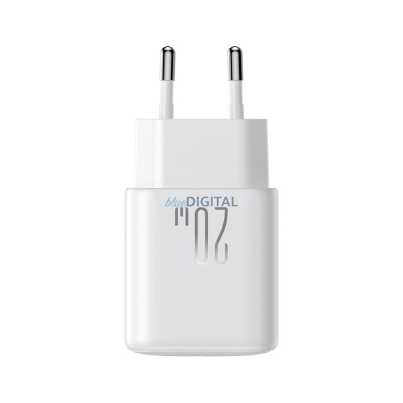 Joyroom JR-TCF21 hálózati töltő 1xUSB-A és 1xUSB-C csatlakozással 20W PD QC3.0 - fehér