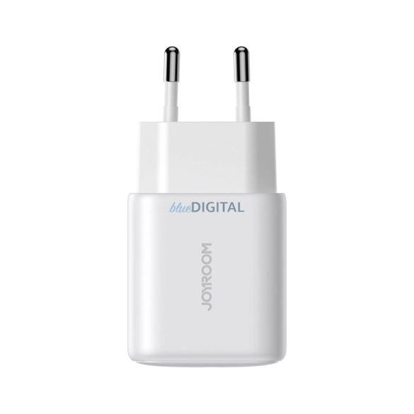 Joyroom JR-TCF21 hálózati töltő 1xUSB-A és 1xUSB-C csatlakozással 20W PD QC3.0 - fehér