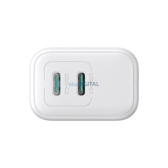 Joyroom JR-TCF12 hálózati töltő 2xUSB-C csatlakozással 20W PD QC3.0 - fehér