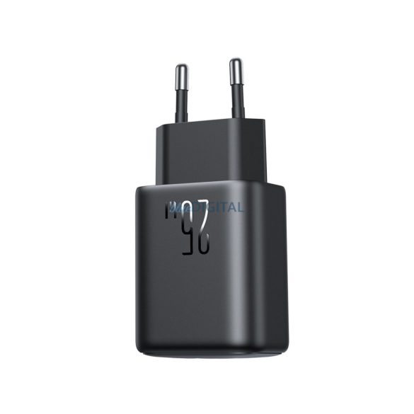 Joyroom JR-TCF13 hálózati töltő 1xUSB-A és 1xUSB-C csatlakozással 25W PD - fekete