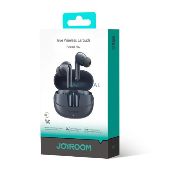 Joyroom JR-FN2 TWS Bluetooth 5.4 vezeték nélküli fülhallgató ANC, IP54 - fekete