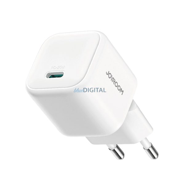 Joyroom JR-TCG08 hálózati töltő 1xUSB-C csatlakozással GaN 20W - fehér