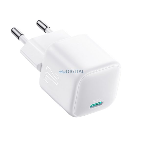 Joyroom JR-TCG08 hálózati töltő 1xUSB-C csatlakozással GaN 20W - fehér