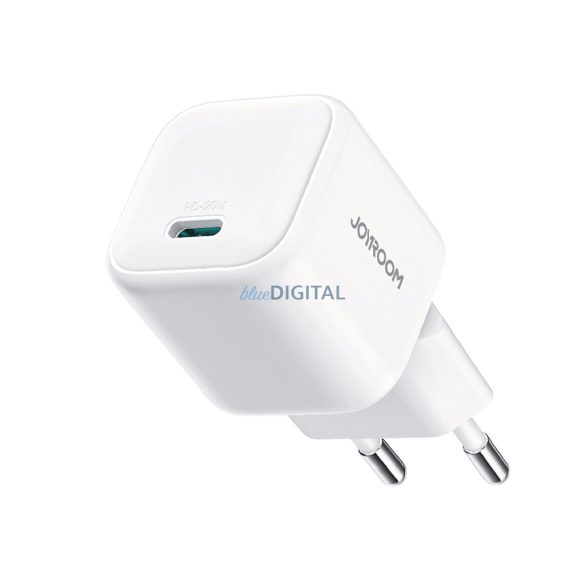 Joyroom JR-TCG08 hálózati töltő 1xUSB-C csatlakozással GaN 20W - fehér