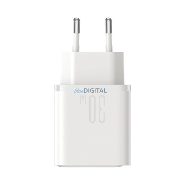 Joyroom JR-TCF15 hálózati töltő 1xUSB-A és 1xUSB-C csatlakozással 30W - fehér