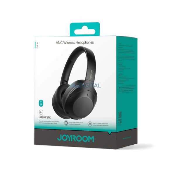 Joyroom JR-JH2 J-Head Series Bluetooth vezeték nélküli fejhallgató ANC - fekete