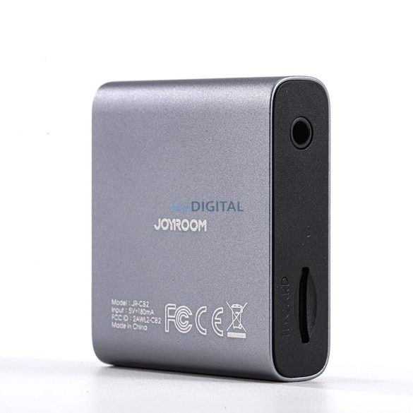 Joyroom Bluetooth AUX transmitter (adó/vevő) autóhoz, TV szürke (JR-CB2)