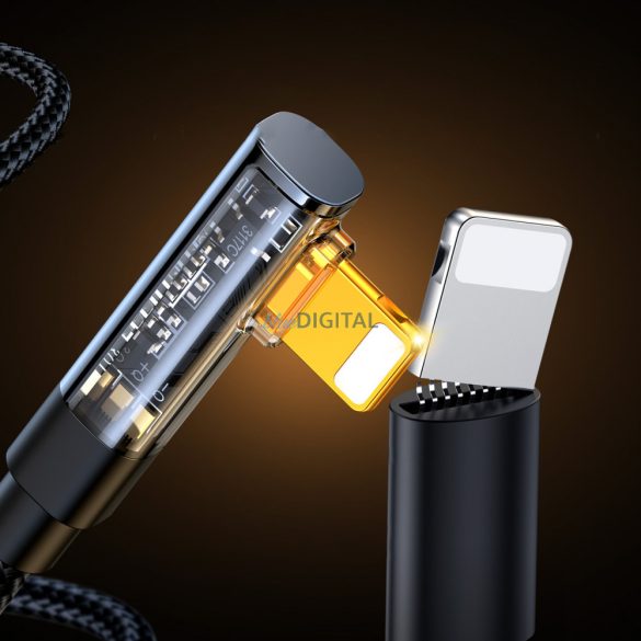 Joyroom Lightning - USB kábel gyorstöltéshez és adatátvitelhez 2,4A 1,2 m fekete (S-UL012A6)