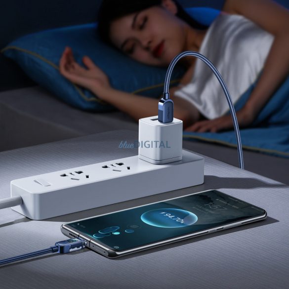 Joyroom USB C - USB C 100W kábel gyorstöltéshez és adatátvitelhez 1,2 m kék (S-CC100A4)