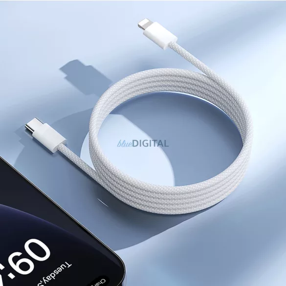 Joyroom S-A45 Ben Series Type-C - Lightning kábel 30W 1m - fehér