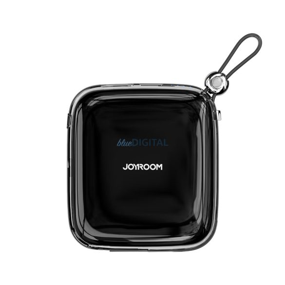 Joyroom powerbank 10000mAh Jelly Series 22.5W beépített USB C kábellel fekete (JR-L002)